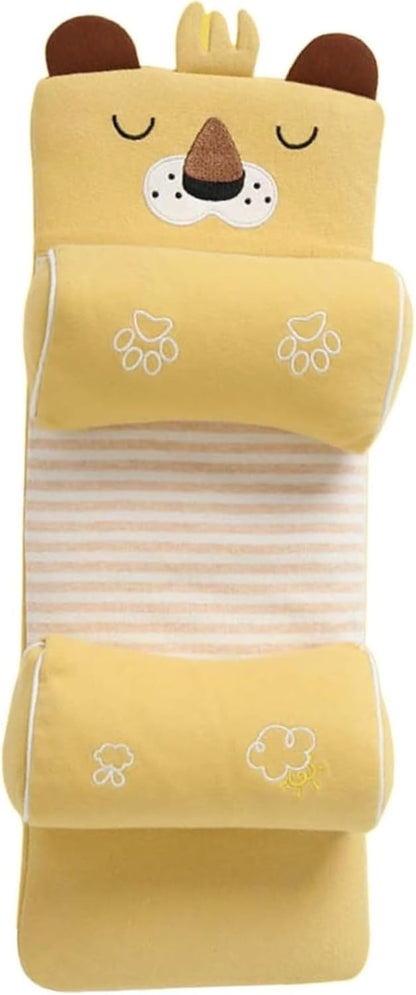 Baby Head Shaping Pillow, Flat Head Pillow, Children's Pillow with Case, Suitable for Babies Sleeping Thin and Flat, Corrects Head Shape, Shapes, Breathable, Silky