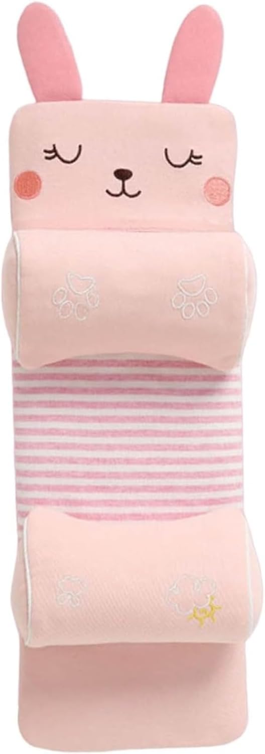 Baby Head Shaping Pillow, Flat Head Pillow, Children's Pillow with Case, Suitable for Babies Sleeping Thin and Flat, Corrects Head Shape, Shapes, Breathable, Silky