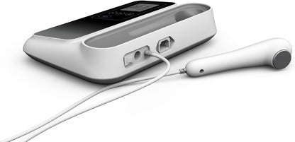 Ultrasound Therapy Machine Portable Massage Device for Muscle and Joint Relief, 5-Level Adjustment Gears, Ultrasonic Physiotherapy Massager Device (White 01)