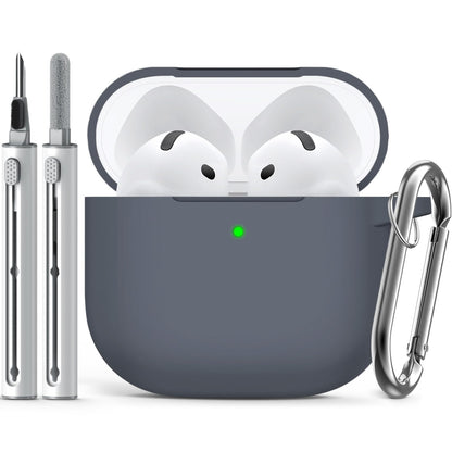 Inesore Compatible with AirPods Pro 3 Case with Cleaning Kit, Silicone Protective Case Cover for Apple Air Pods Pro 3rd (2025), Unisex Design - Black