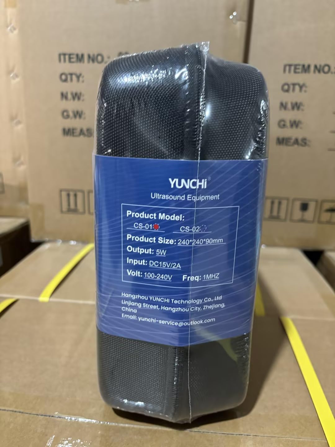 Ultrasound Therapy Machine Portable Massage Device for Muscle and Joint Relief, 5-Level Adjustment Gears, Ultrasonic Physiotherapy Massager Device (White 01)