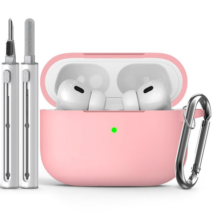 Inesore Compatible with AirPods Pro 3 Case with Cleaning Kit, Silicone Protective Case Cover for Apple Air Pods Pro 3rd (2025), Unisex Design - Black