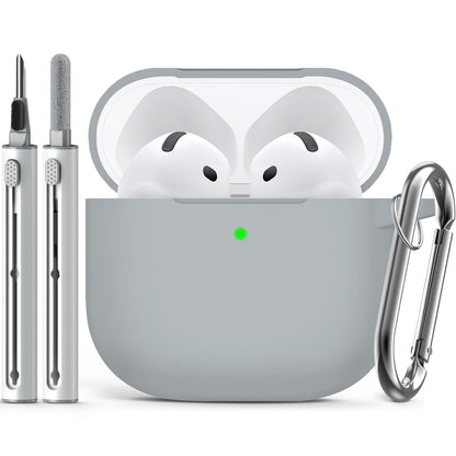 Inesore Compatible with AirPods Pro 3 Case with Cleaning Kit, Silicone Protective Case Cover for Apple Air Pods Pro 3rd (2025), Unisex Design - Black