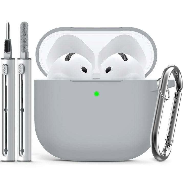 Inesore Compatible with AirPods Pro 3 Case with Cleaning Kit, Silicone Protective Case Cover for Apple Air Pods Pro 3rd (2025), Unisex Design - Black