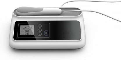 Ultrasound Therapy Machine Portable Massage Device for Muscle and Joint Relief, 5-Level Adjustment Gears, Ultrasonic Physiotherapy Massager Device (White 01)