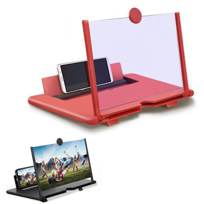 Screen Magnifier 2026 Newest Version, 3d Hd Mobile Phone Screen Amplifier,Screens Magnifier For Cell Phone, Compatible With All Smartphones,3d Movies Magnifiers Gadgets for Gifts (black,12in)