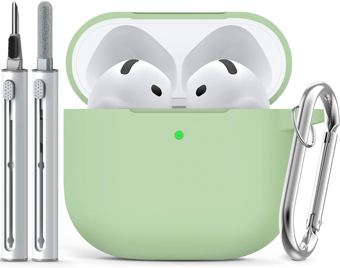 Inesore Compatible with AirPods Pro 3 Case with Cleaning Kit, Silicone Protective Case Cover for Apple Air Pods Pro 3rd (2025), Unisex Design - Black