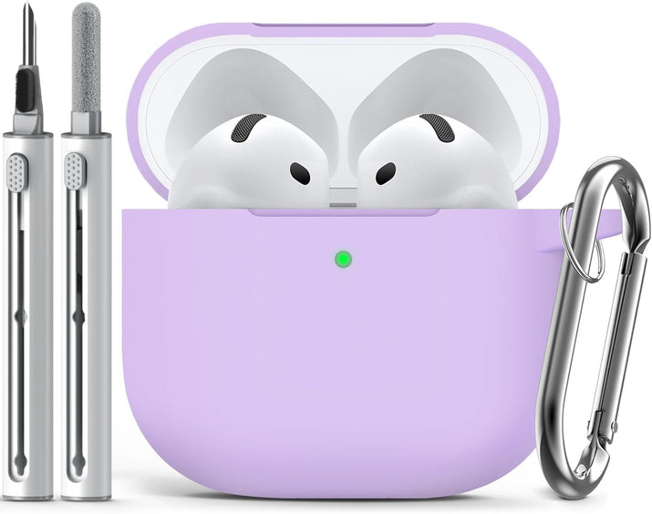 Inesore Compatible with AirPods Pro 3 Case with Cleaning Kit, Silicone Protective Case Cover for Apple Air Pods Pro 3rd (2025), Unisex Design - Black