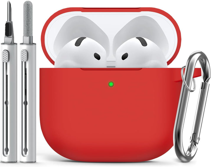 Inesore Compatible with AirPods Pro 3 Case with Cleaning Kit, Silicone Protective Case Cover for Apple Air Pods Pro 3rd (2025), Unisex Design - Black