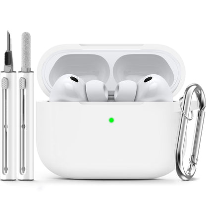 Inesore Compatible with AirPods Pro 3 Case with Cleaning Kit, Silicone Protective Case Cover for Apple Air Pods Pro 3rd (2025), Unisex Design - Black