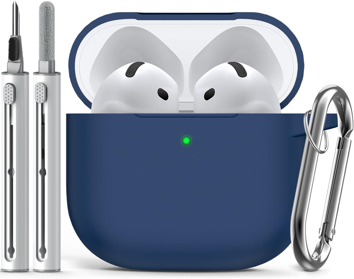 Inesore Compatible with AirPods Pro 3 Case with Cleaning Kit, Silicone Protective Case Cover for Apple Air Pods Pro 3rd (2025), Unisex Design - Black