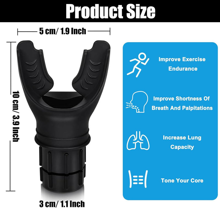 Professional Oxyfit Breathing Lung Trainer - Oxygen Flow Breath Trainer Exerciser for Resistance Breathing, Improve Lung Capacity, Portable Expansion Training Sport for Men Women Respiratory Therapy