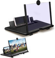 Screen Magnifier 2026 Newest Version, 3d Hd Mobile Phone Screen Amplifier,Screens Magnifier For Cell Phone, Compatible With All Smartphones,3d Movies Magnifiers Gadgets for Gifts (black,12in)