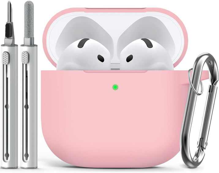 Inesore Compatible with AirPods Pro 3 Case with Cleaning Kit, Silicone Protective Case Cover for Apple Air Pods Pro 3rd (2025), Unisex Design - Black