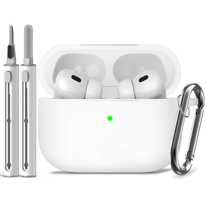 Inesore Compatible with AirPods Pro 3 Case with Cleaning Kit, Silicone Protective Case Cover for Apple Air Pods Pro 3rd (2025), Unisex Design - Black