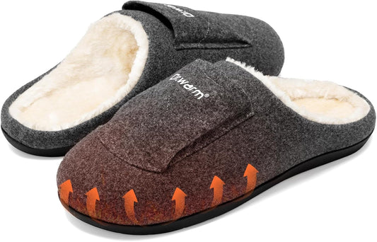 Dr.warm Electric Heated Slippers, Unisex Heating Slipper Winter with Rechargeable Battery for Women Men