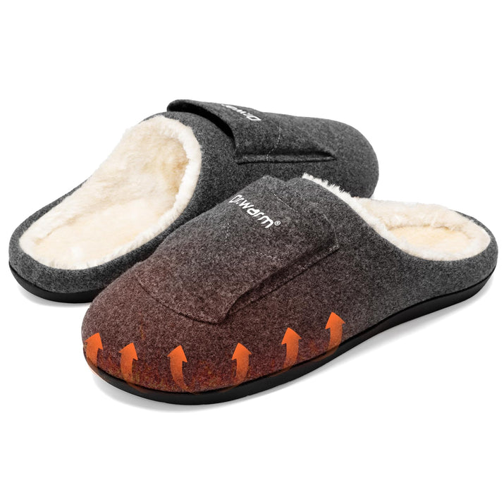 Dr.warm Electric Heated Slippers, Unisex Heating Slipper Winter with Rechargeable Battery for Women Men