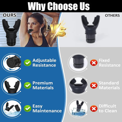 Professional Oxyfit Breathing Lung Trainer - Oxygen Flow Breath Trainer Exerciser for Resistance Breathing, Improve Lung Capacity, Portable Expansion Training Sport for Men Women Respiratory Therapy