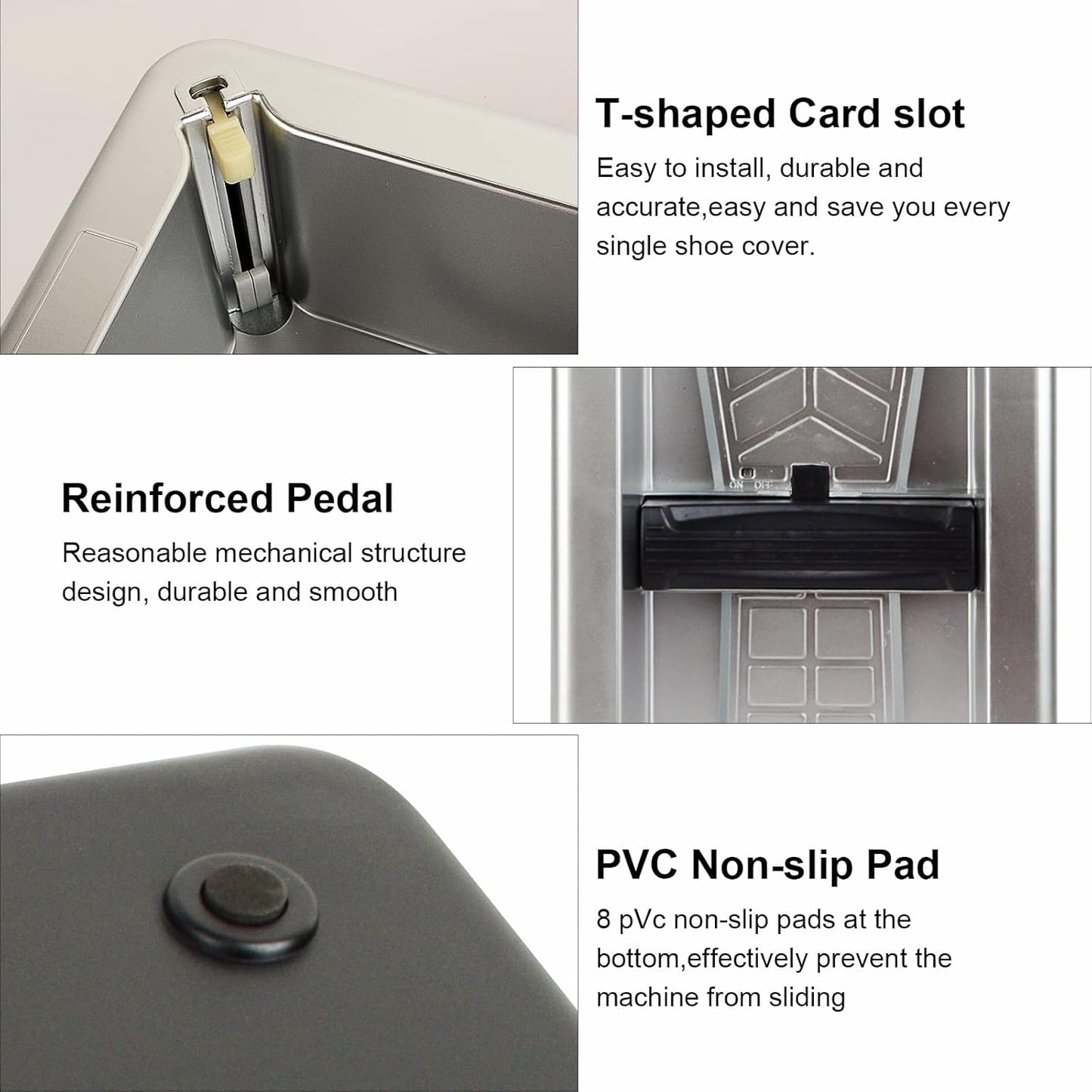 Automatic Shoe Cover Dispenser, Portable Shoe Cover Dispenser with Disposable Plastic Boots and Shoe Covers for Home, Office, Factory (200 PCS)