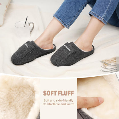 Dr.warm Electric Heated Slippers, Unisex Heating Slipper Winter with Rechargeable Battery for Women Men