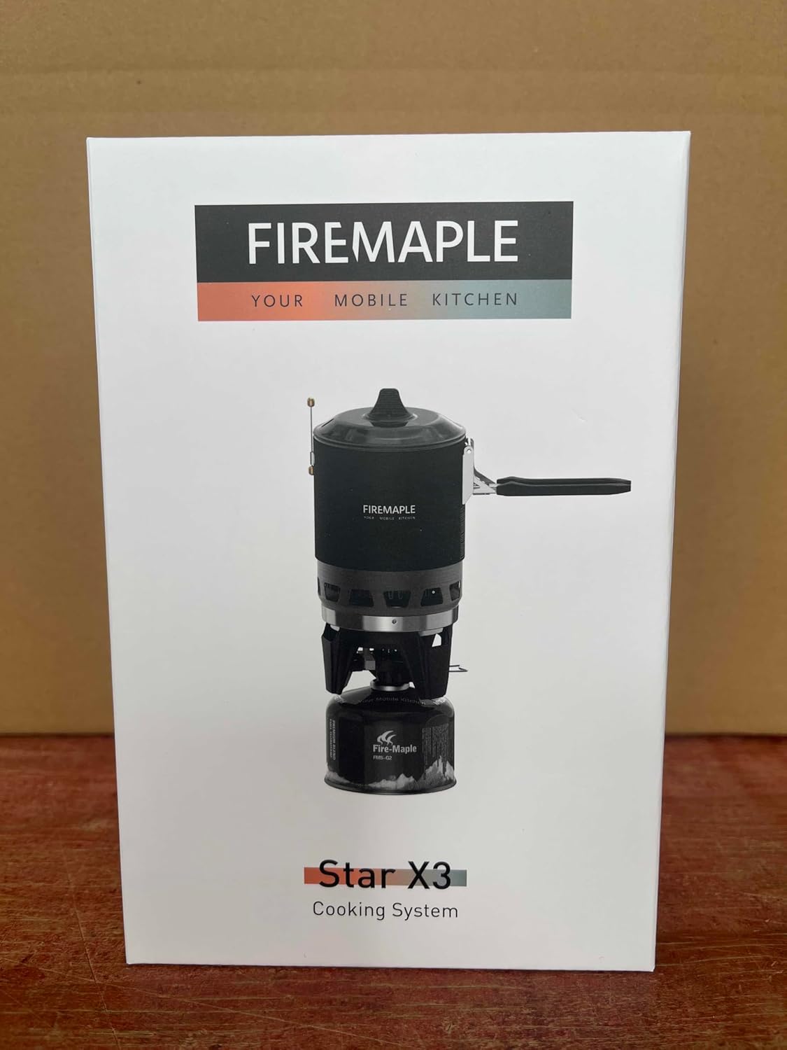 Fire-Maple FMS-X3 0.8 Litre Camping Stove Portable Gas Backpacking Stove with Electric ignition Pot Support & Fuel Can Stabiliser Jet Burner Pot System for Outdoor Trekking Hiking(Black)