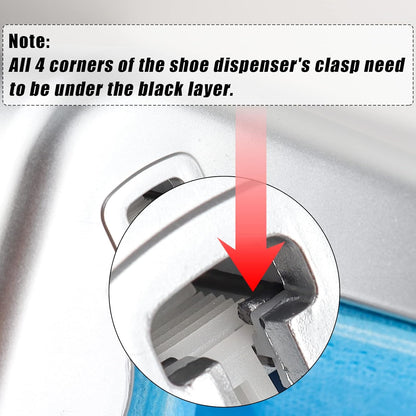 Automatic Shoe Cover Dispenser, Portable Shoe Cover Dispenser with Disposable Plastic Boots and Shoe Covers for Home, Office, Factory (200 PCS)