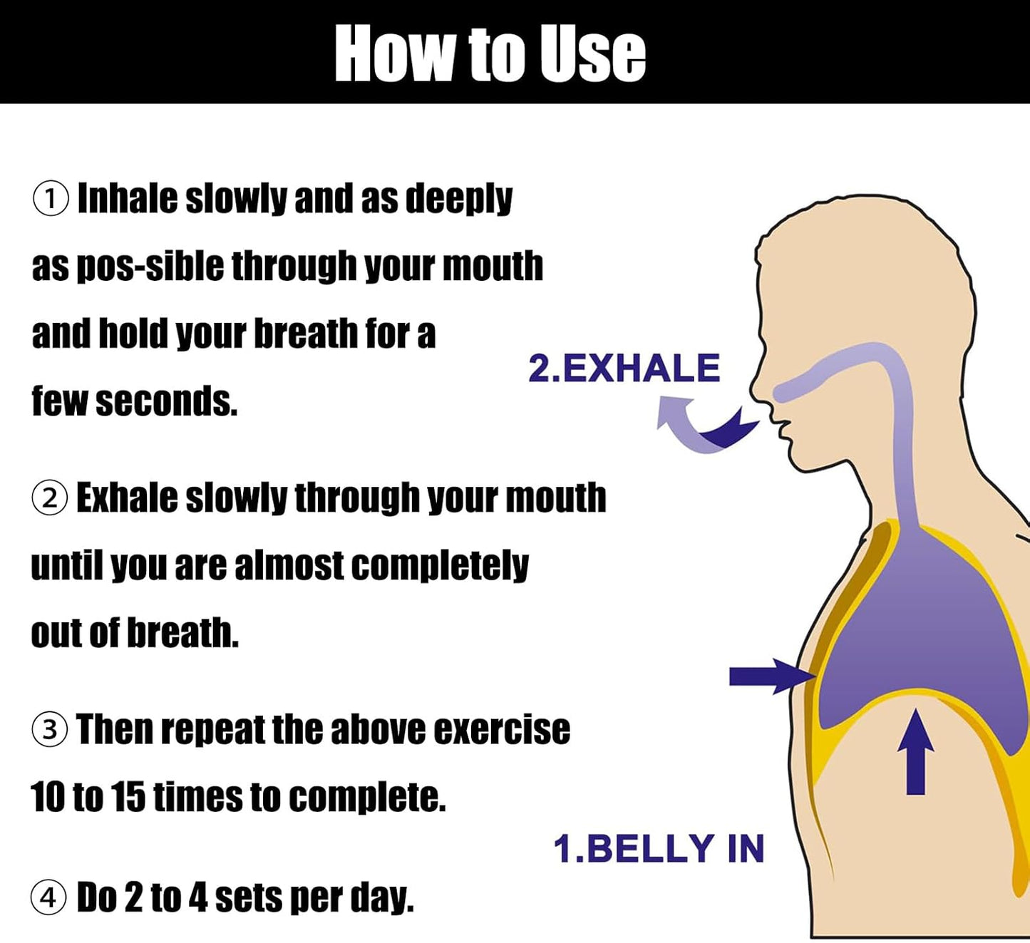 Professional Oxyfit Breathing Lung Trainer - Oxygen Flow Breath Trainer Exerciser for Resistance Breathing, Improve Lung Capacity, Portable Expansion Training Sport for Men Women Respiratory Therapy