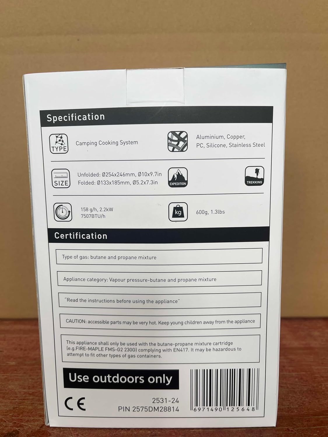 Fire-Maple FMS-X3 0.8 Litre Camping Stove Portable Gas Backpacking Stove with Electric ignition Pot Support & Fuel Can Stabiliser Jet Burner Pot System for Outdoor Trekking Hiking(Black)